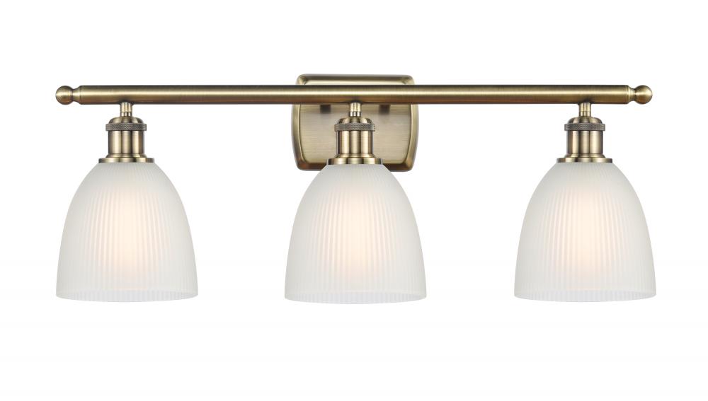 Castile - 3 Light - 26 inch - Antique Brass - Bath Vanity Light