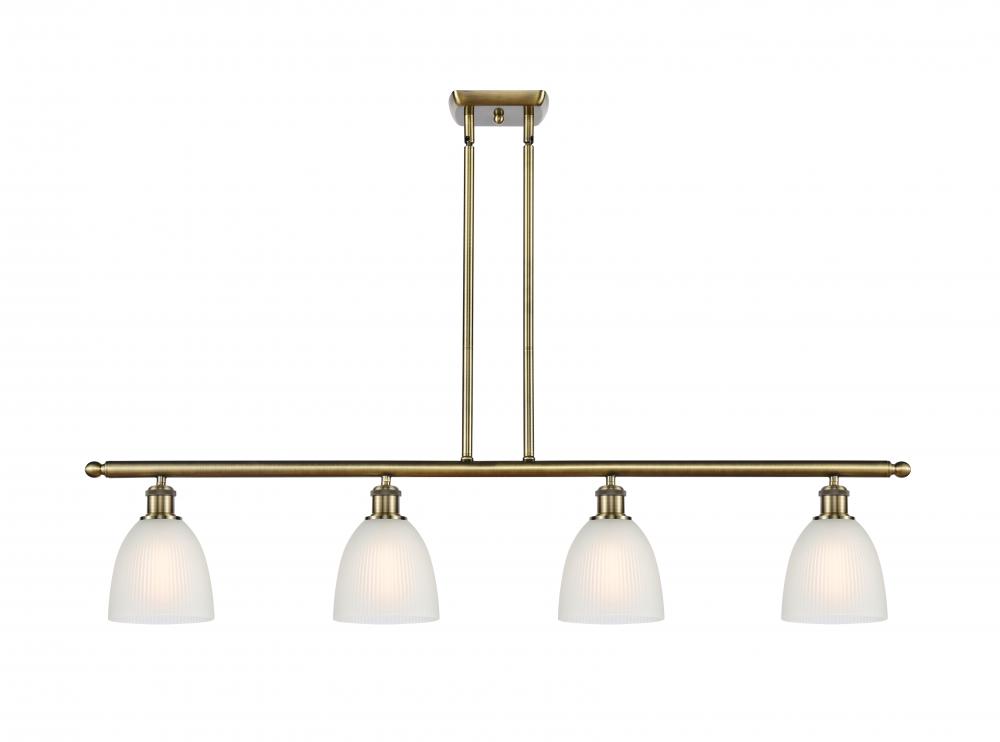 Castile - 4 Light - 48 inch - Antique Brass - Cord hung - Island Light