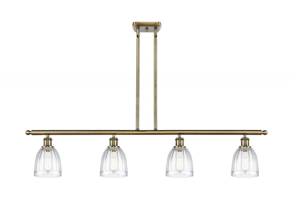 Brookfield - 4 Light - 48 inch - Antique Brass - Cord hung - Island Light