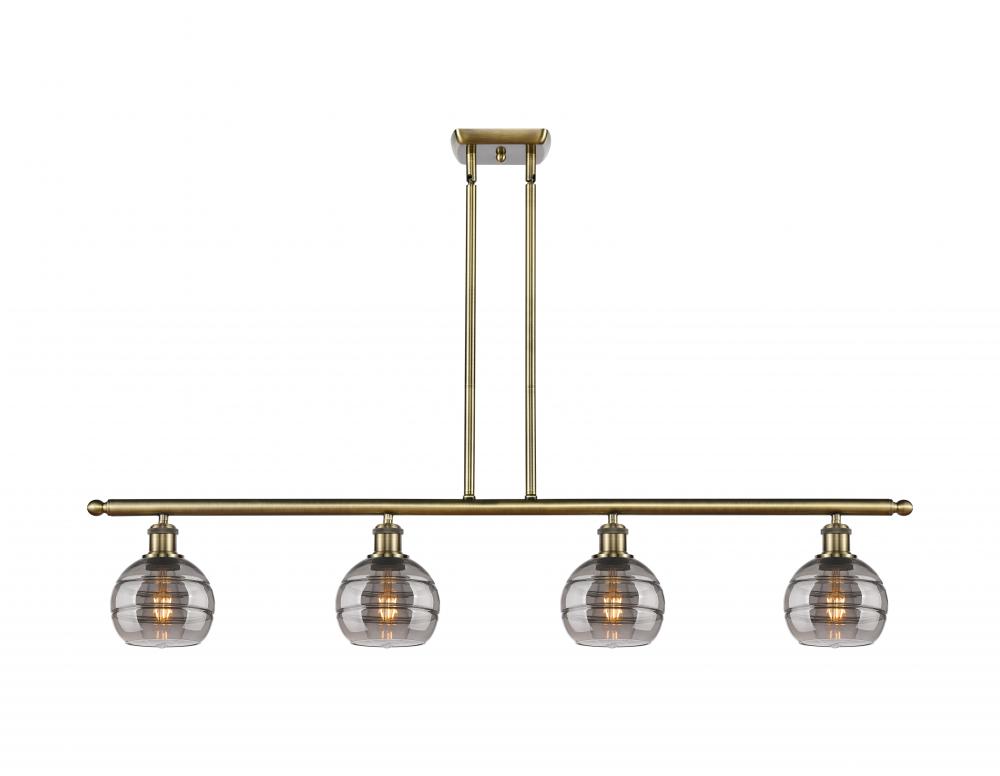 Rochester - 4 Light - 48 inch - Antique Brass - Cord hung - Island Light