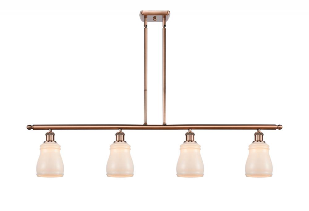 Ellery - 4 Light - 48 inch - Antique Copper - Cord hung - Island Light