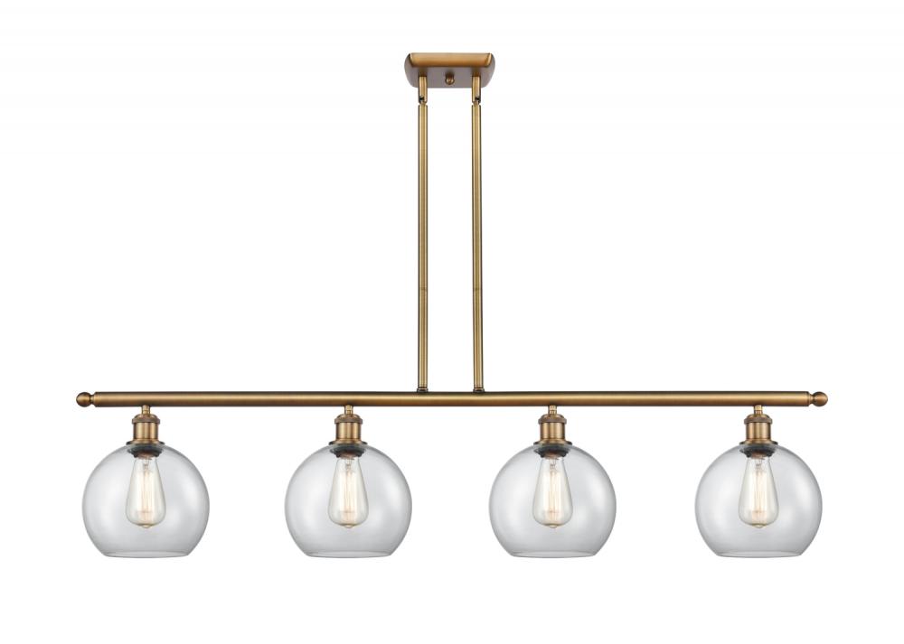 Athens - 4 Light - 48 inch - Brushed Brass - Cord hung - Island Light