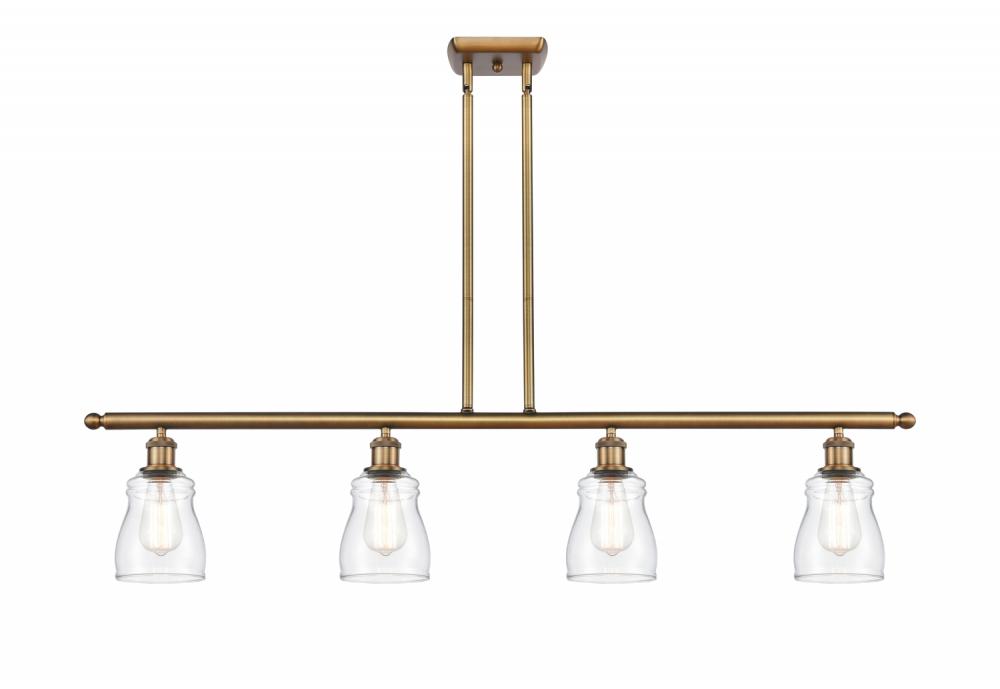 Ellery - 4 Light - 48 inch - Brushed Brass - Cord hung - Island Light