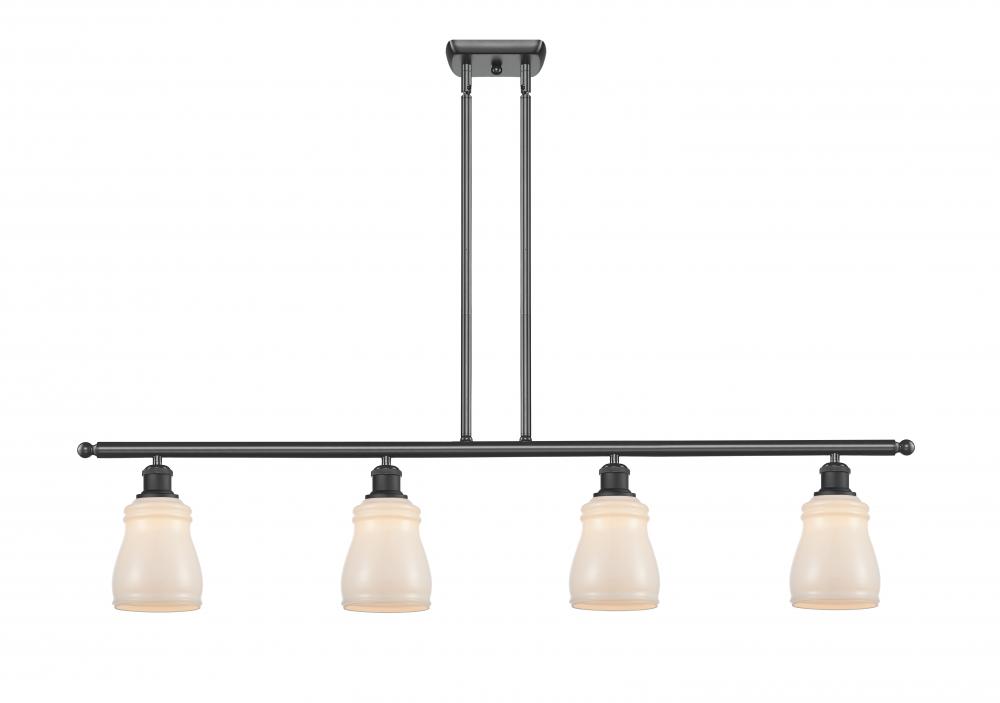 Ellery - 4 Light - 48 inch - Matte Black - Cord hung - Island Light