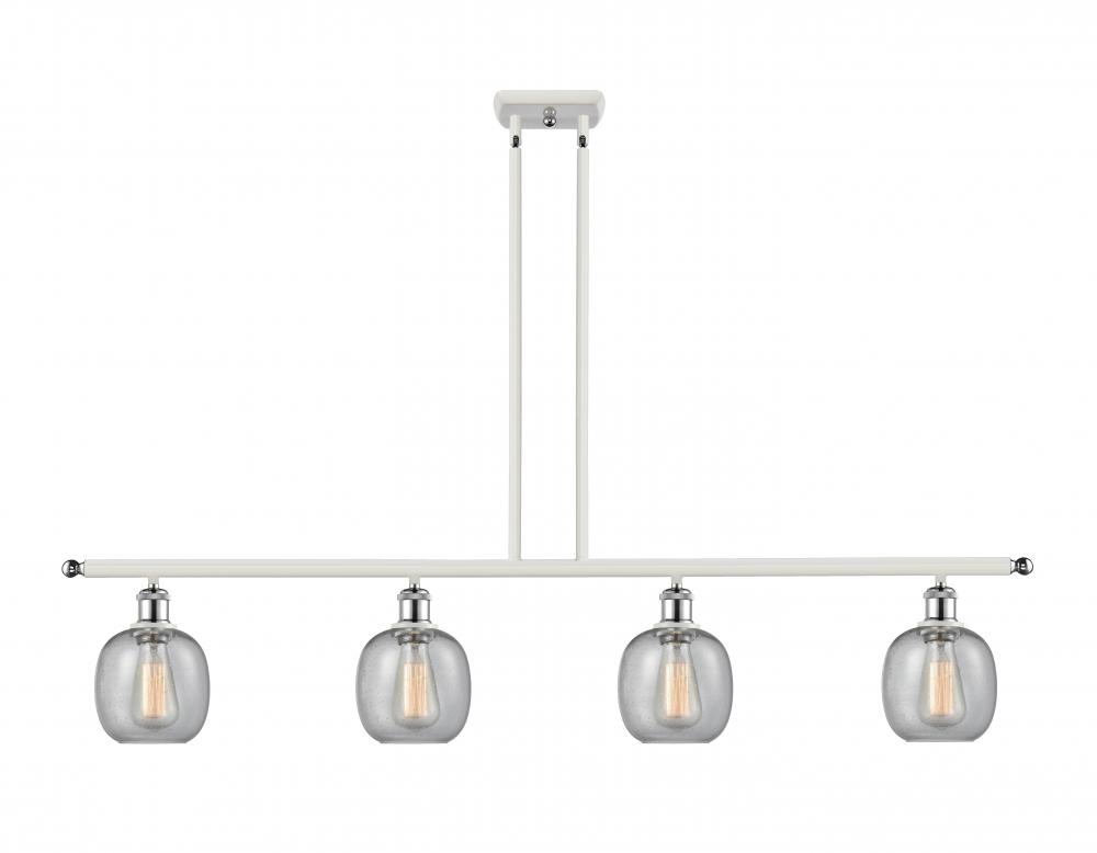 Belfast - 4 Light - 48 inch - White Polished Chrome - Cord hung - Island Light