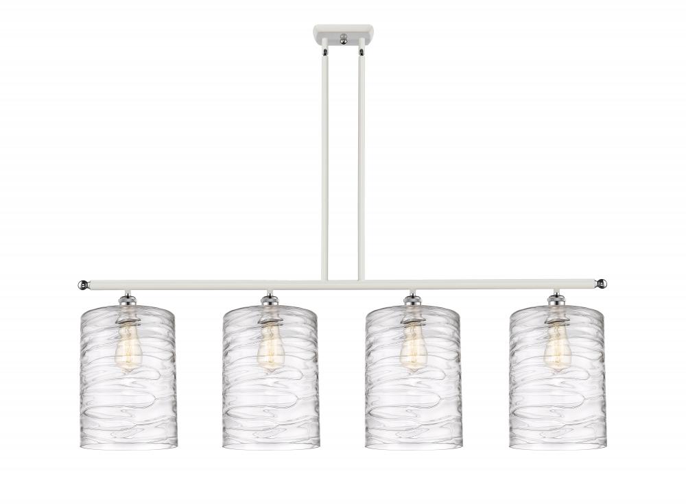 Cobbleskill - 4 Light - 48 inch - White Polished Chrome - Cord hung - Island Light