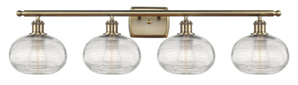 Ithaca - 4 Light - 38 inch - Antique Brass - Bath Vanity Light