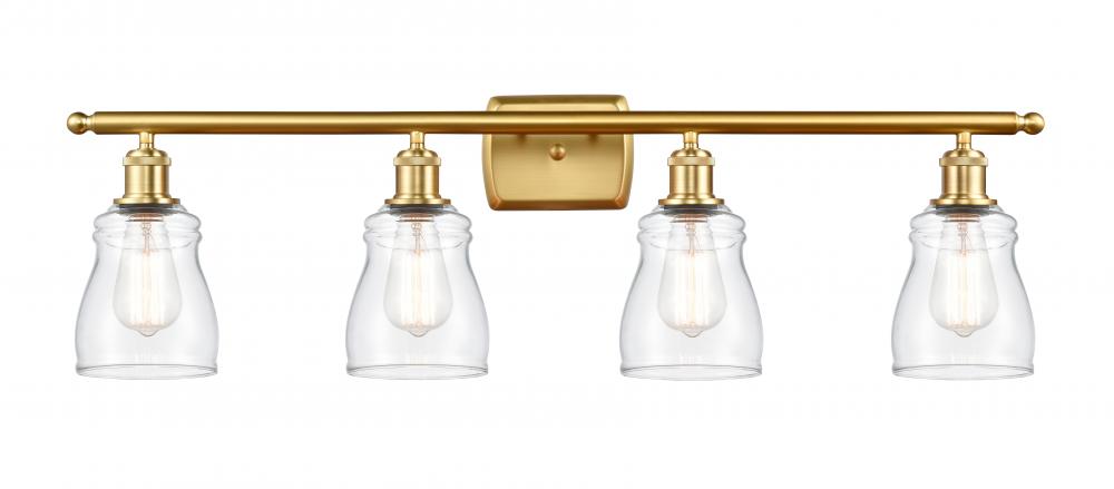 Ellery - 4 Light - 35 inch - Satin Gold - Bath Vanity Light