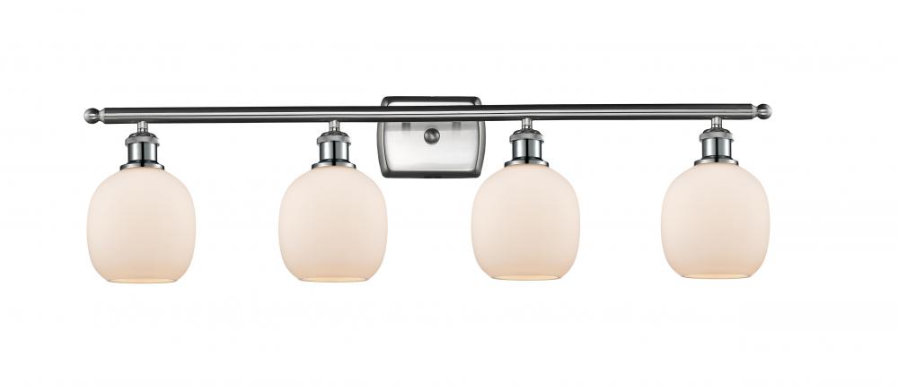 Belfast - 4 Light - 36 inch - Brushed Satin Nickel - Bath Vanity Light