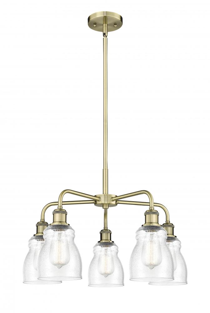 Ellery - 5 Light - 23 inch - Antique Brass - Chandelier