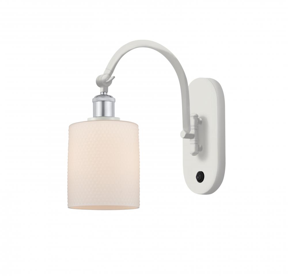 Cobbleskill - 1 Light - 5 inch - White Polished Chrome - Sconce