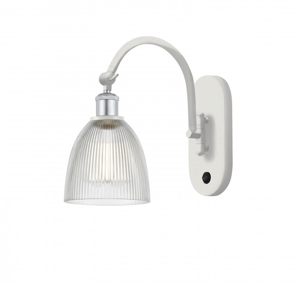 Castile - 1 Light - 6 inch - White Polished Chrome - Sconce