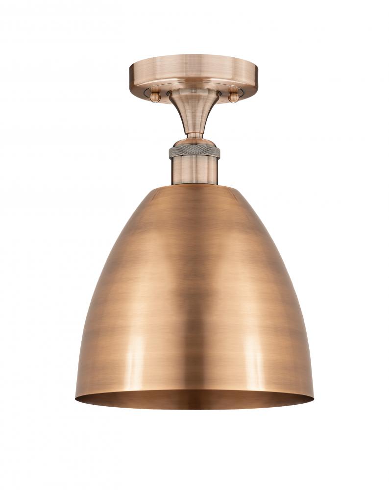 Bristol - 1 Light - 9 inch - Antique Copper - Semi-Flush Mount