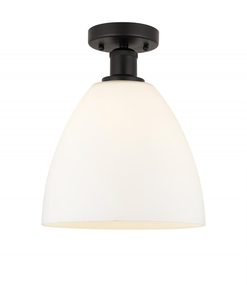 Bristol - 1 Light - 9 inch - Oil Rubbed Bronze - Semi-Flush Mount