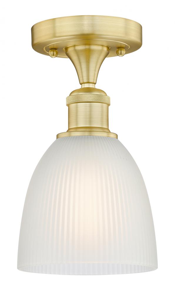 Castile - 1 Light - 6 inch - Satin Gold - Flush Mount