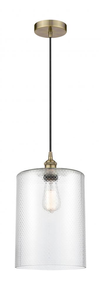 Cobbleskill - 1 Light - 9 inch - Antique Brass - Cord hung - Mini Pendant