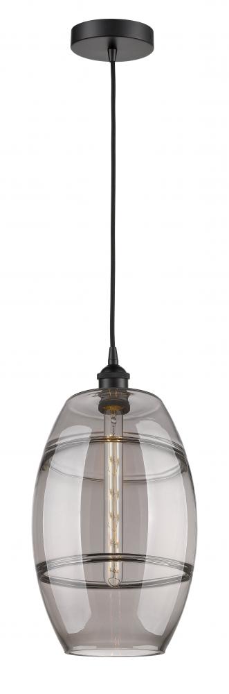 Vaz - 1 Light - 10 inch - Matte Black - Cord hung - Mini Pendant