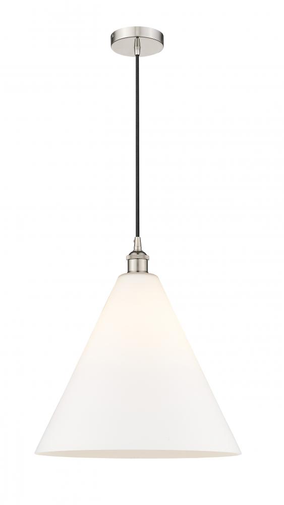 Berkshire - 1 Light - 16 inch - Polished Nickel - Cord hung - Pendant