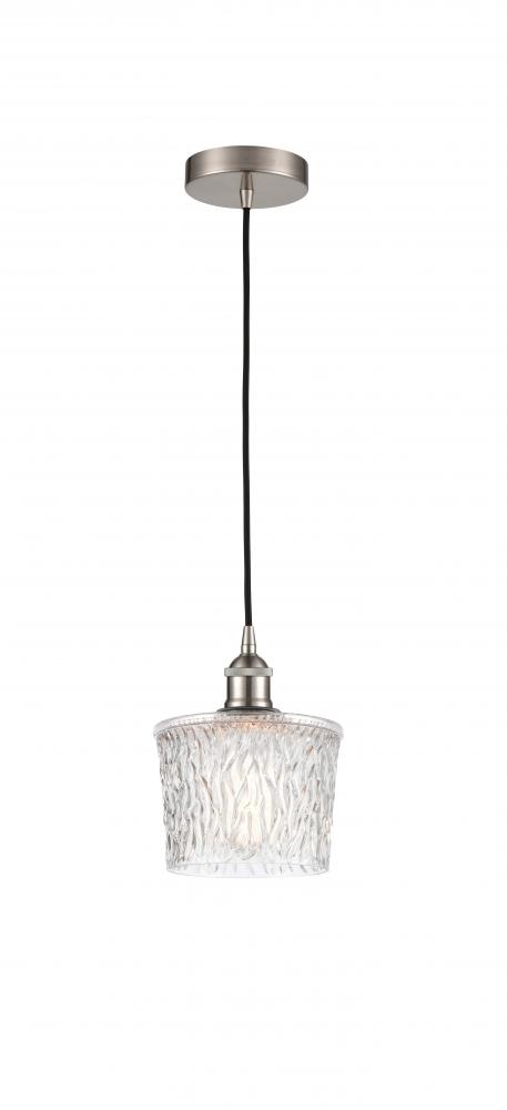 Niagara - 1 Light - 7 inch - Brushed Satin Nickel - Cord hung - Mini Pendant