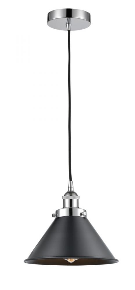 Briarcliff - 1 Light - 10 inch - Polished Chrome - Cord hung - Mini Pendant