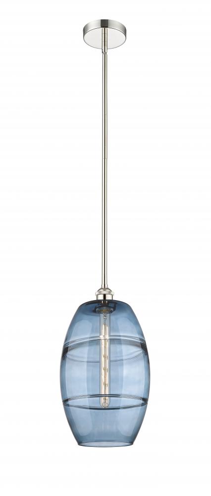 Vaz - 1 Light - 10 inch - Polished Nickel - Cord hung - Mini Pendant