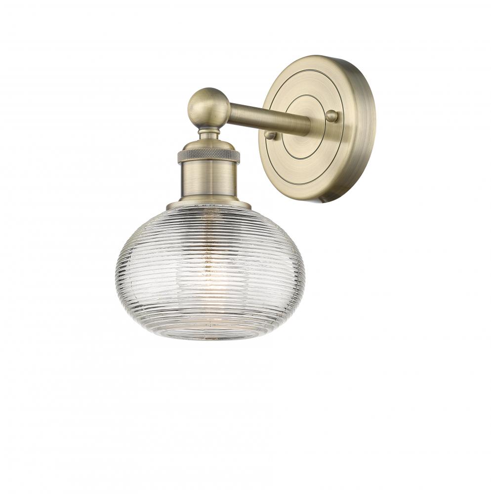 Ithaca - 1 Light - 6 inch - Antique Brass - Sconce