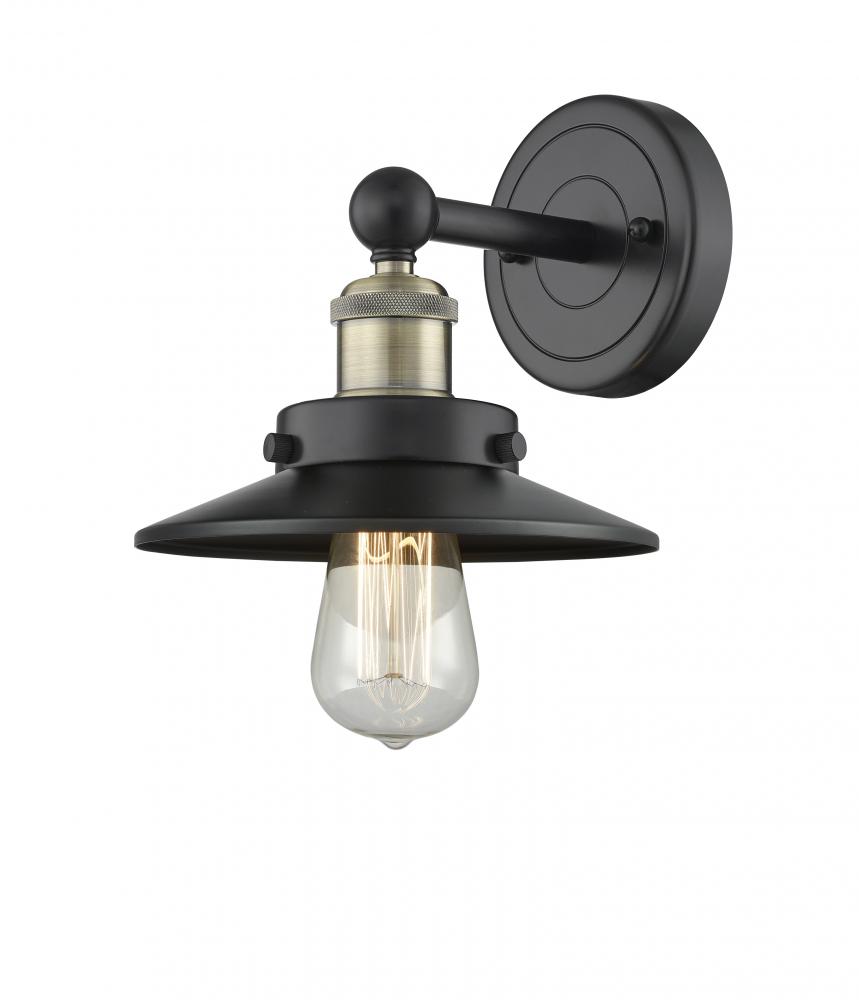 Edison - 1 Light - 8 inch - Black Antique Brass - Sconce