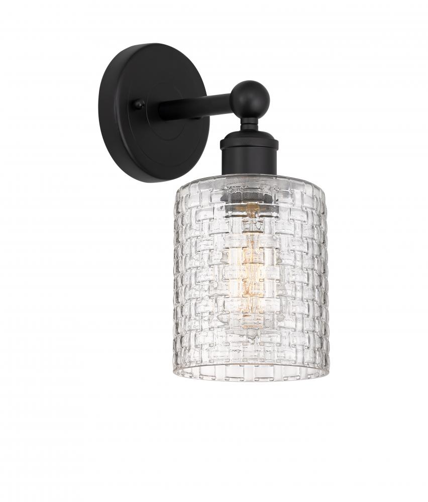 Cobbleskill - 1 Light - 5 inch - Matte Black - Sconce