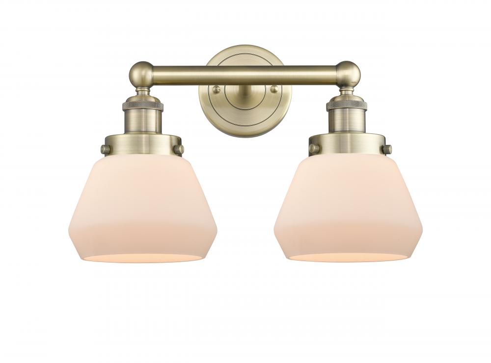 Fulton - 2 Light - 16 inch - Antique Brass - Bath Vanity Light