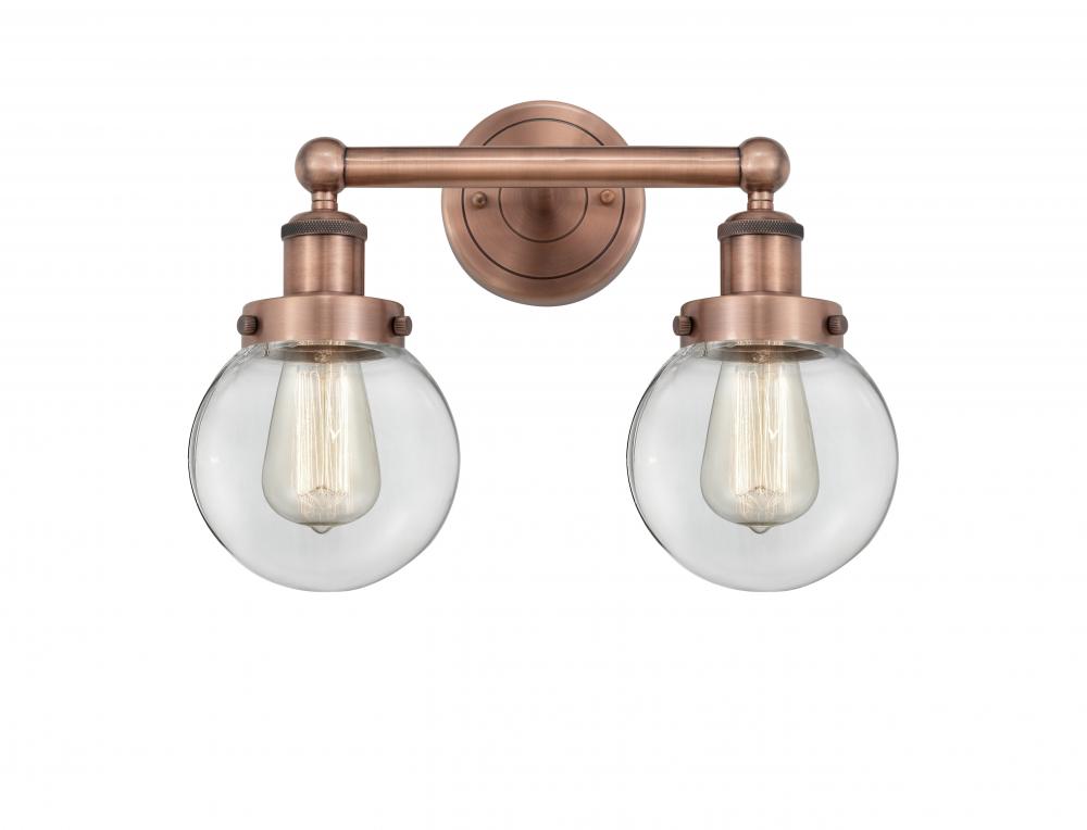 Beacon - 2 Light - 15 inch - Antique Copper - Bath Vanity Light