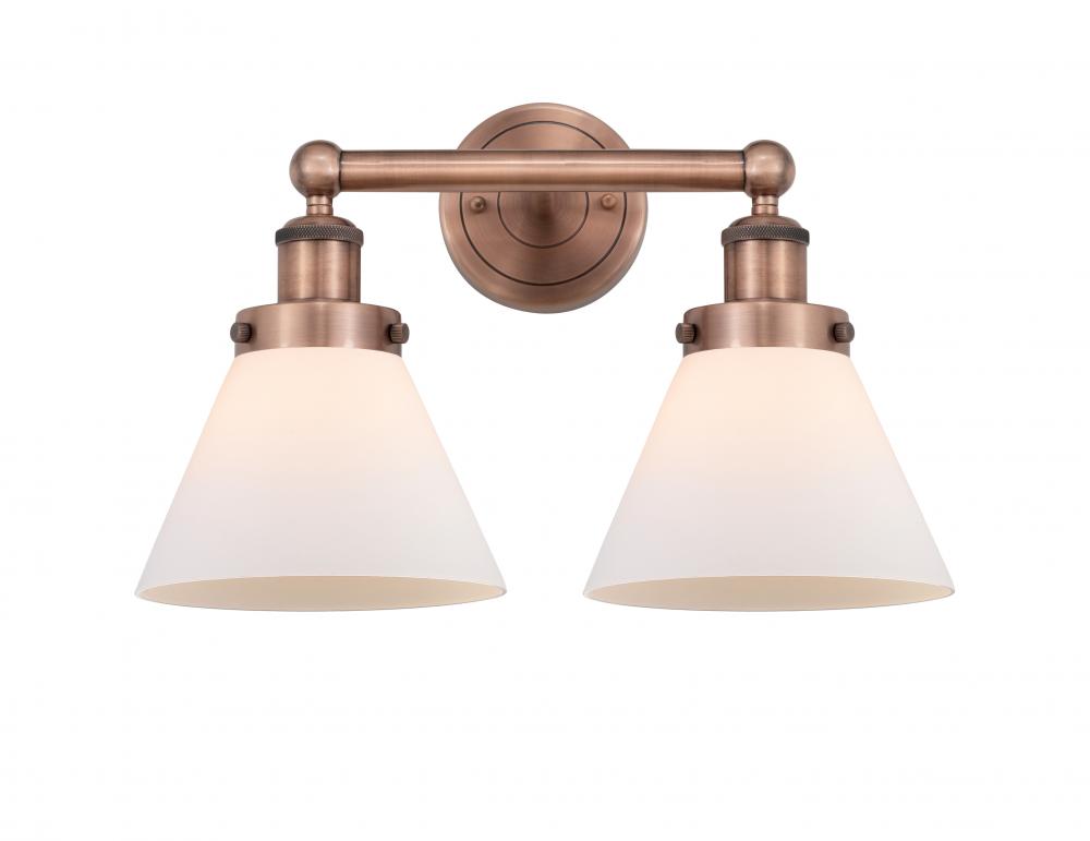 Cone - 2 Light - 17 inch - Antique Copper - Bath Vanity Light