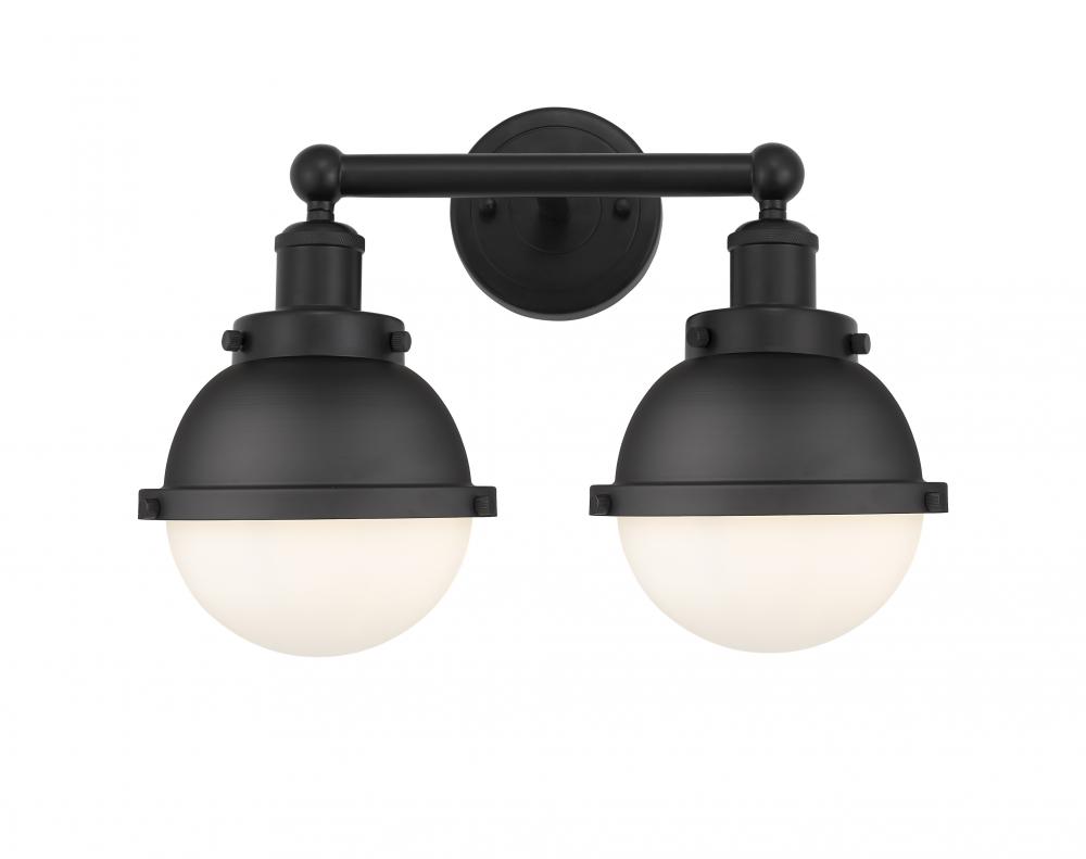 Hampden - 2 Light - 16 inch - Matte Black - Bath Vanity Light