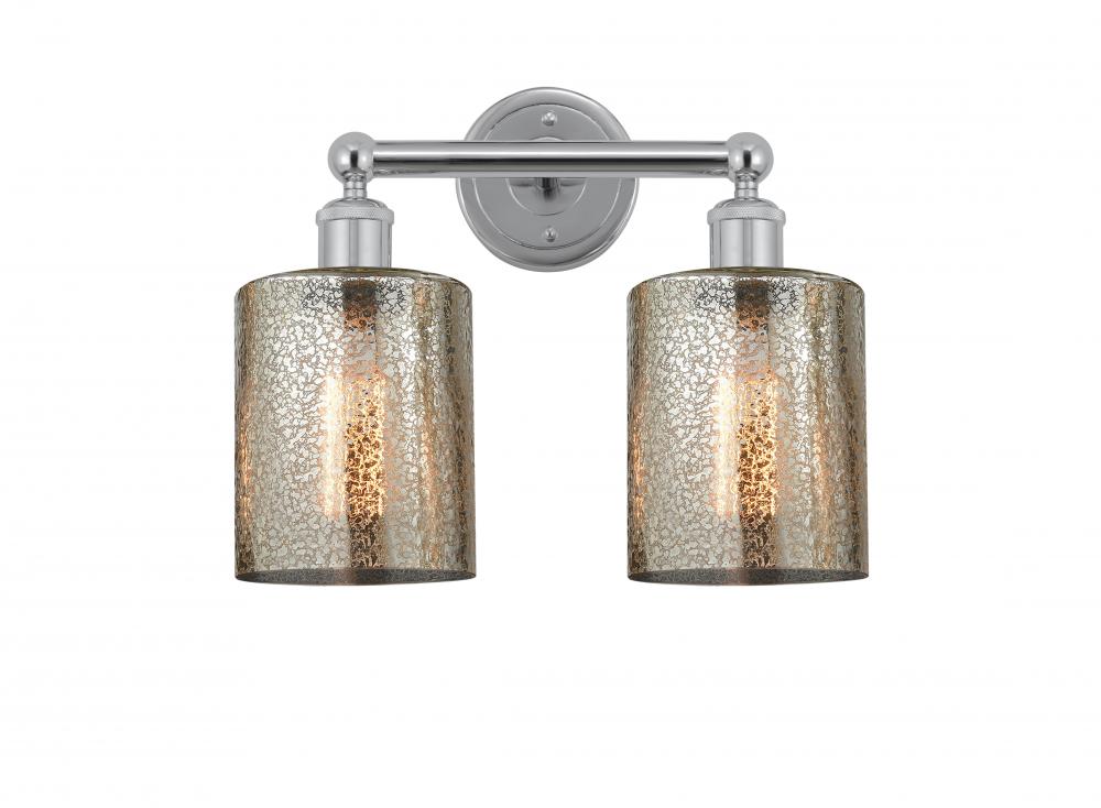 Cobbleskill - 2 Light - 14 inch - Polished Chrome - Bath Vanity Light