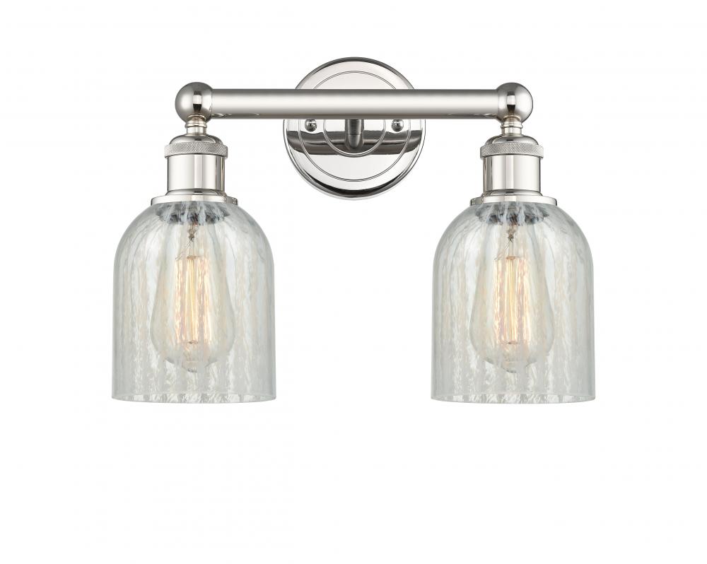 Caledonia - 2 Light - 14 inch - Polished Nickel - Bath Vanity Light