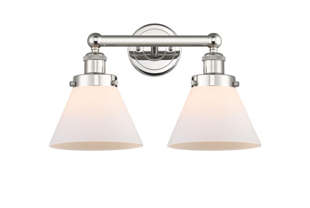 Cone - 2 Light - 17 inch - Polished Nickel - Bath Vanity Light