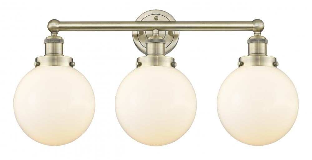 Beacon - 3 Light - 26 inch - Antique Brass - Bath Vanity Light