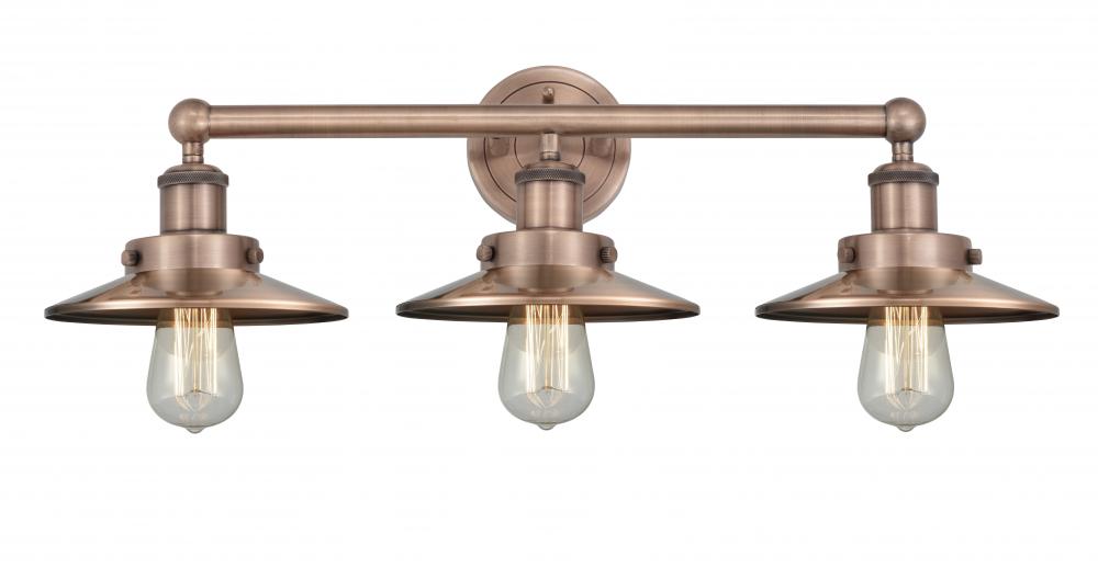 Edison - 3 Light - 26 inch - Antique Copper - Bath Vanity Light