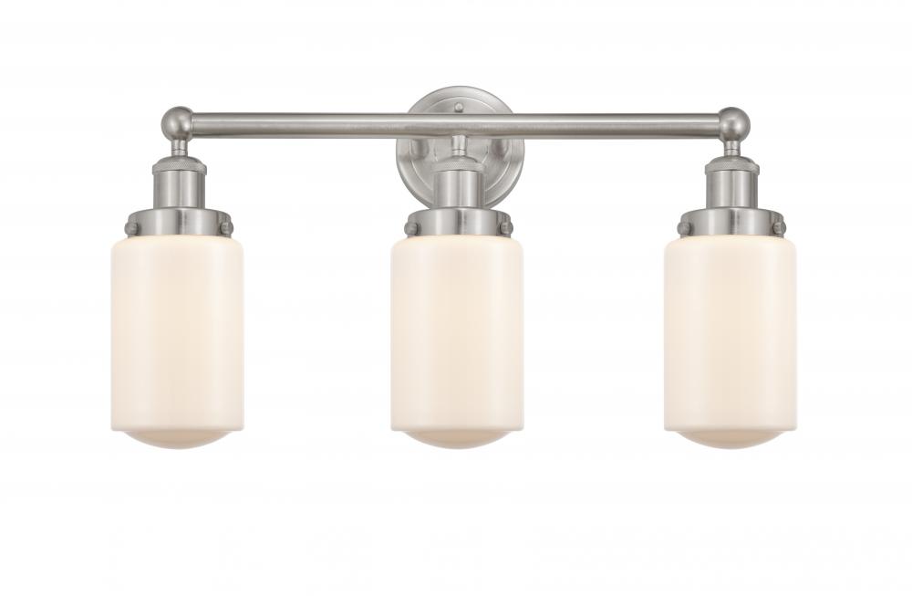 Dover - 3 Light - 23 inch - Brushed Satin Nickel - Bath Vanity Light