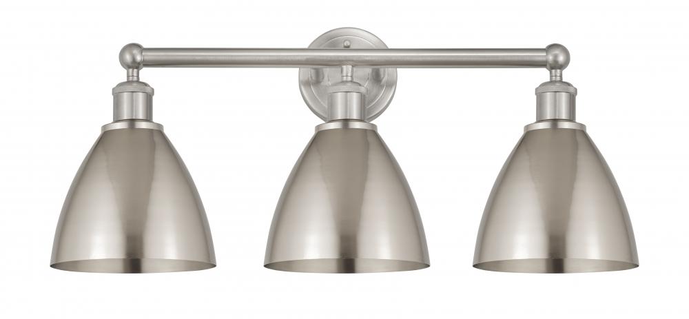 Bristol - 3 Light - 26 inch - Brushed Satin Nickel - Bath Vanity Light