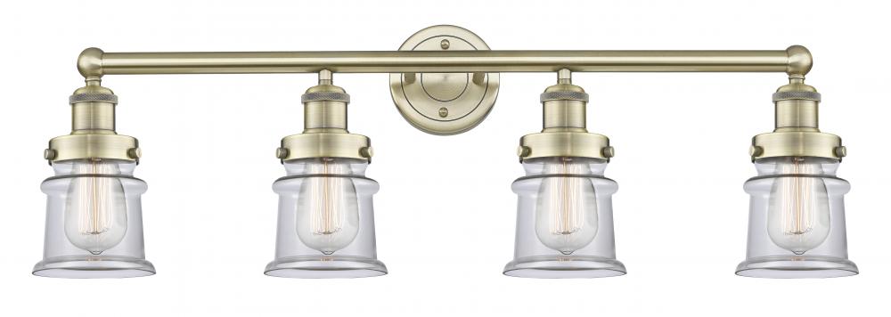 Canton - 4 Light - 32 inch - Antique Brass - Bath Vanity Light