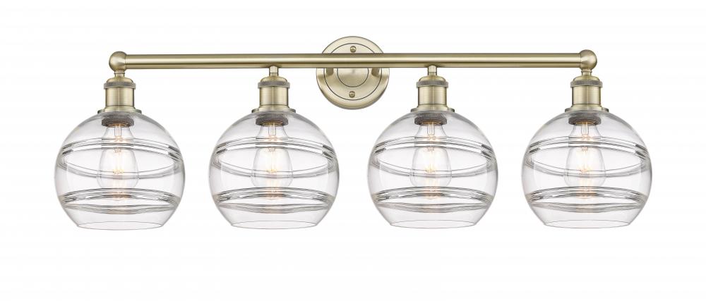 Rochester - 4 Light - 35 inch - Antique Brass - Bath Vanity Light