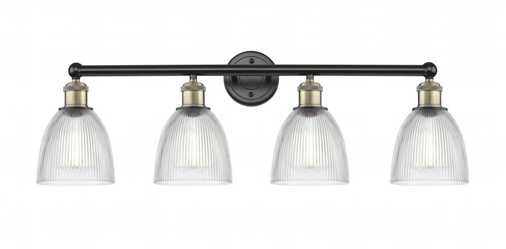 Castile - 4 Light - 33 inch - Black Antique Brass - Bath Vanity Light