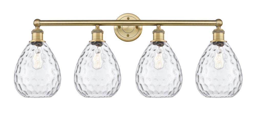 Waverly - 4 Light - 35 inch - Brushed Brass - Bath Vanity Light