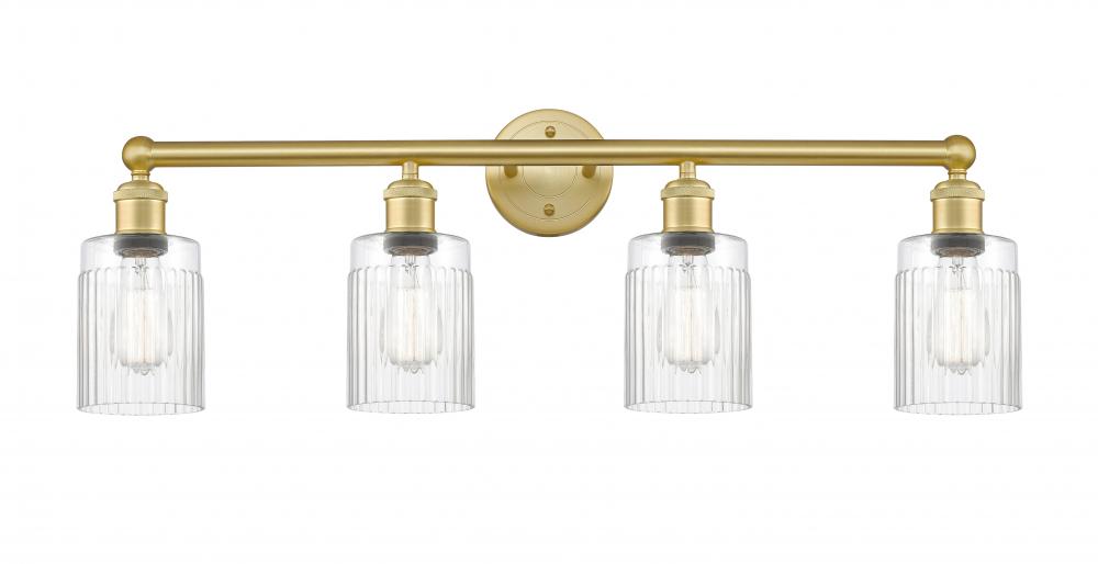 Hadley - 4 Light - 32 inch - Satin Gold - Bath Vanity Light