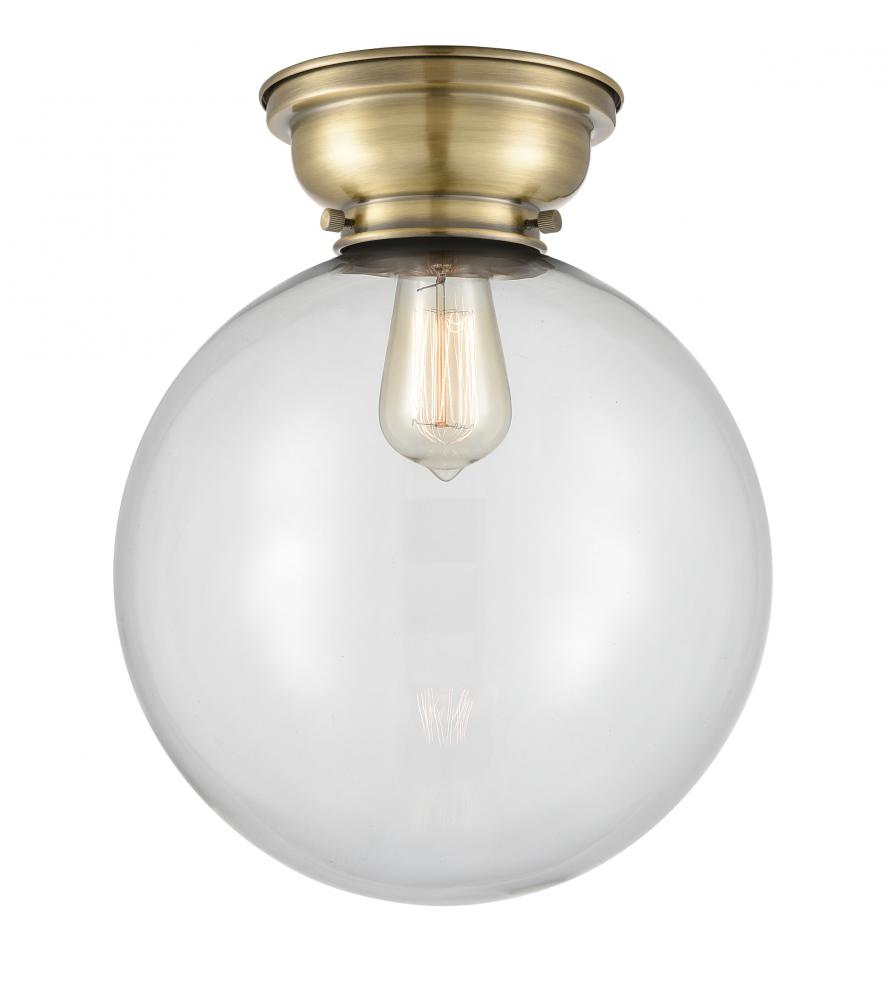 Beacon - 1 Light - 12 inch - Antique Brass - Flush Mount