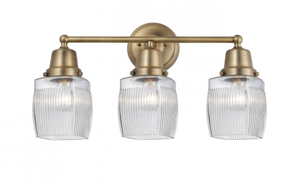 Colton - 3 Light - 22 inch - Brushed Brass - Bath Vanity Light