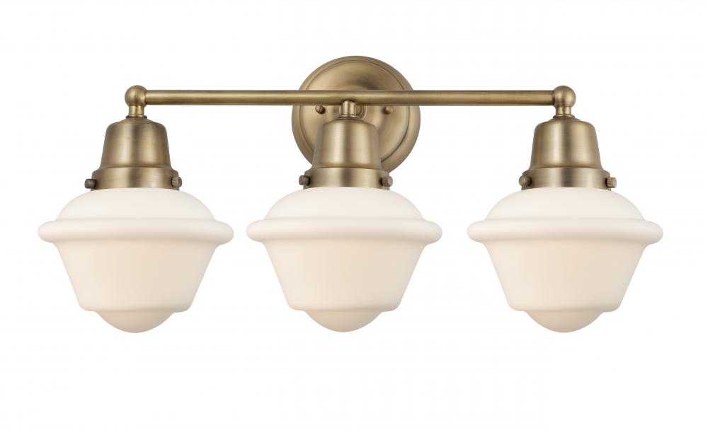 Oxford - 3 Light - 24 inch - Brushed Brass - Bath Vanity Light