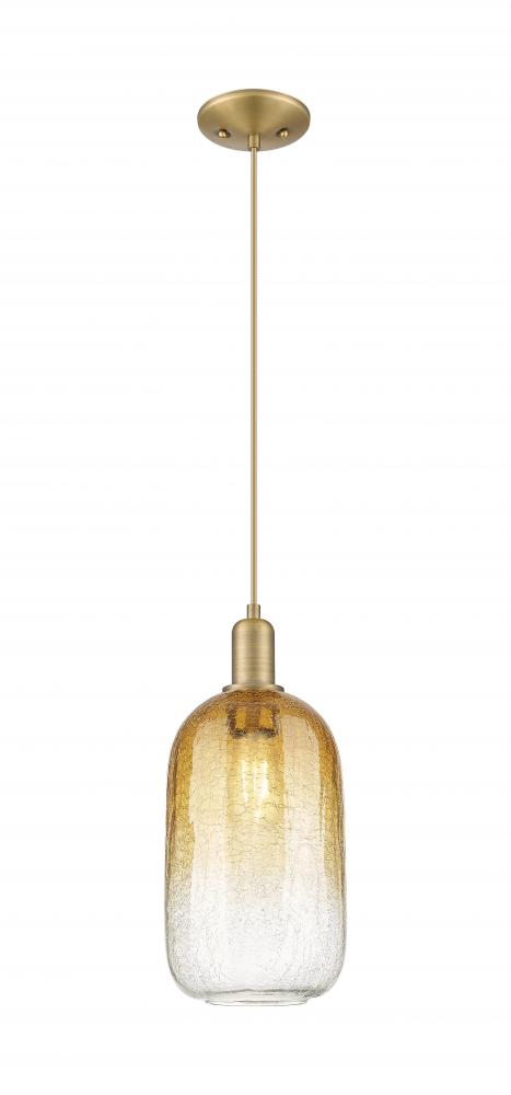 Brookhaven Cloche - 1 Light - 6 inch - Antique Brass - Cord hung - Mini Pendant