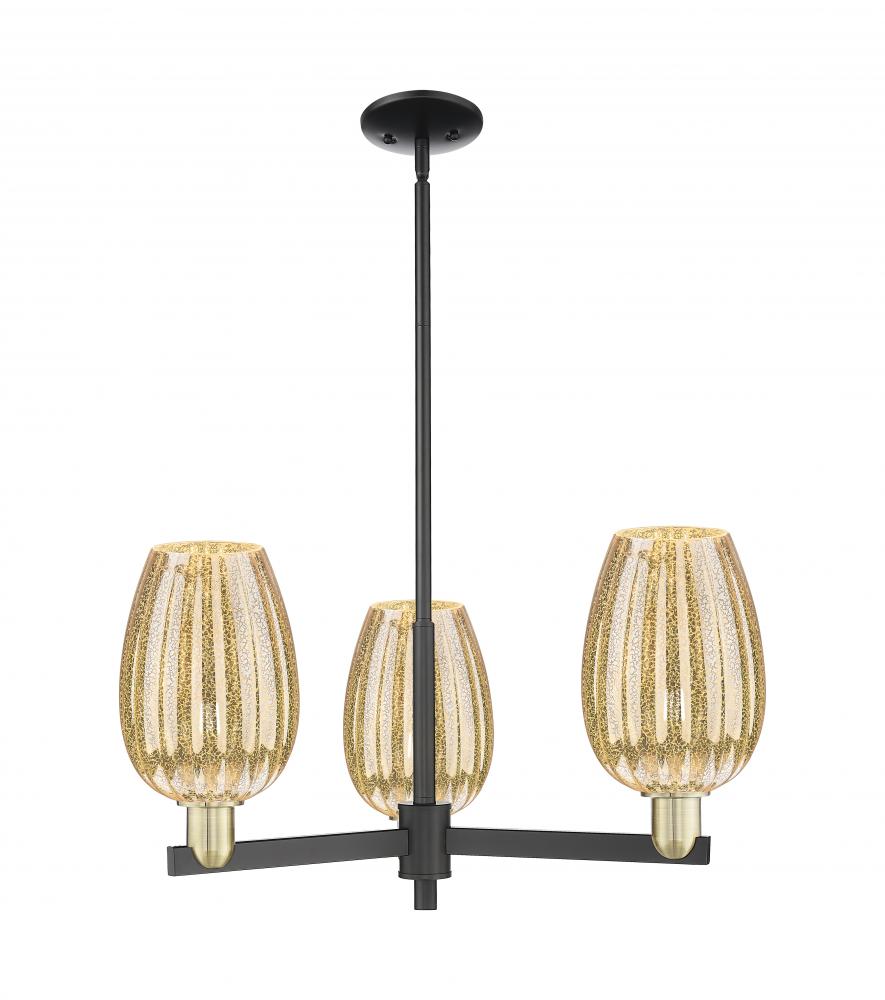 Preston - 3 Light - 18 inch - Black Antique Brass - Flush Mount