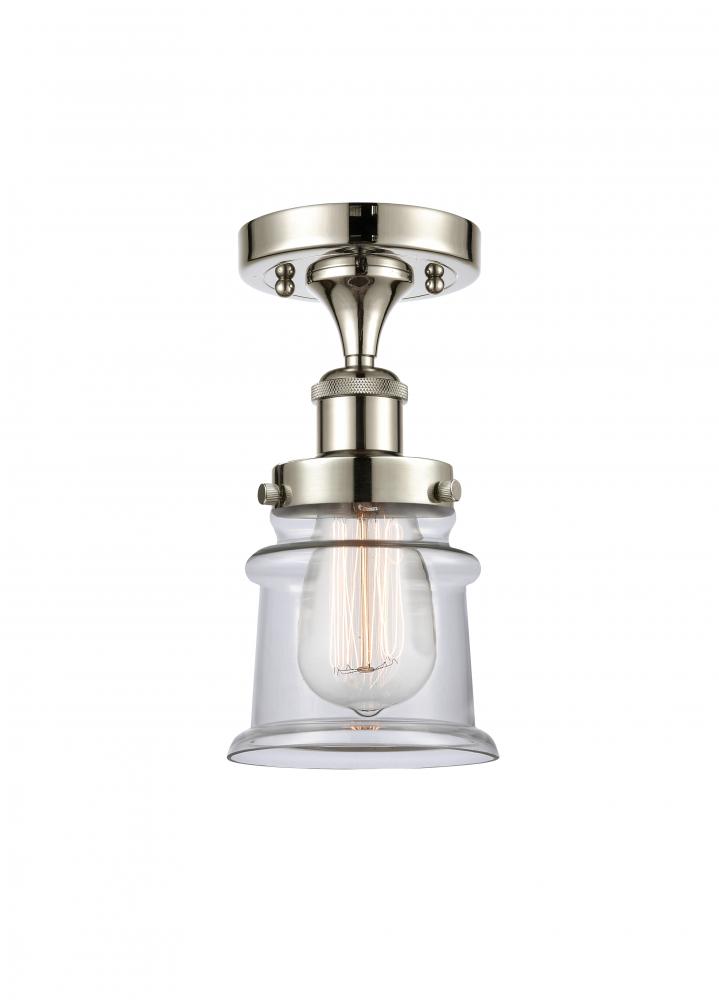 Canton - 1 Light - 6 inch - Polished Nickel - Semi-Flush Mount